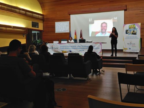 Conferencia inaugural bajo coste 2019. Miguel Ángel Valero interviene por videoconferencia