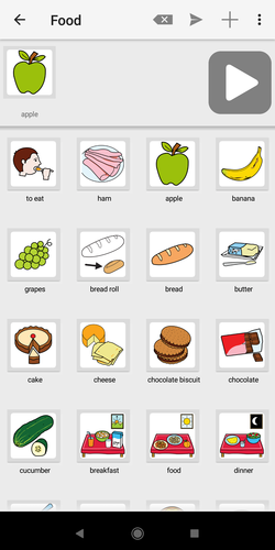 letme talk food category grid screenshot